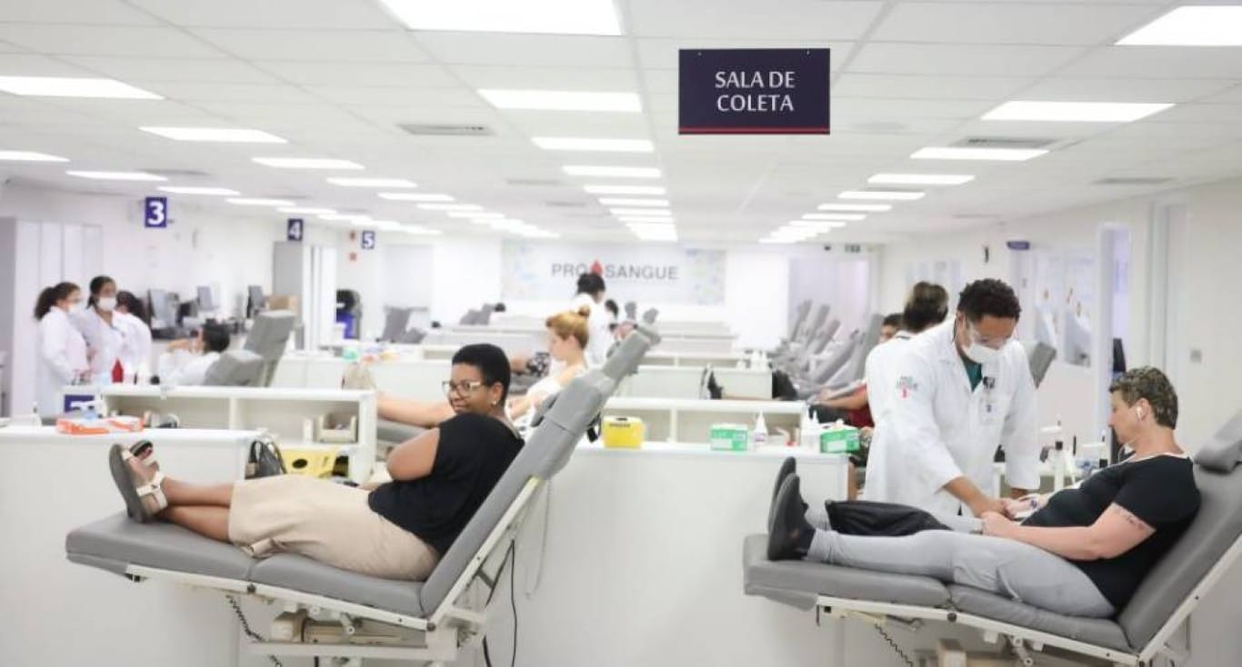 coleta de sangue doação