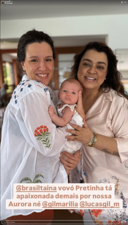 sobrinha neta da Preta Gil