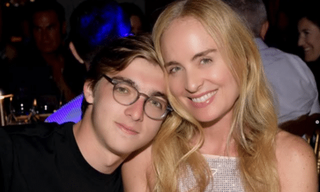 Angelica com o filho