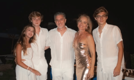 Angelica e Luciano Huck com os filhos