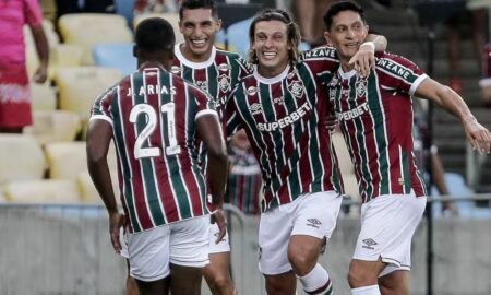 Arias, Serna, Canobbio e Cano em Fluminense