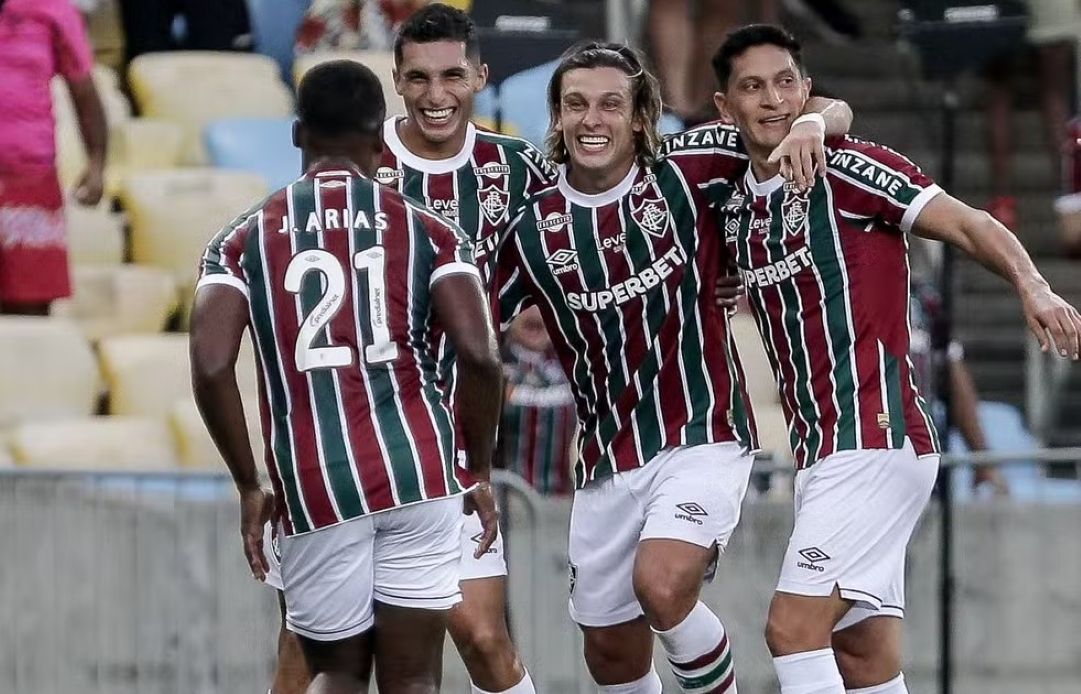 Arias, Serna, Canobbio e Cano em Fluminense