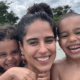 Camilla Camargo com os filhos