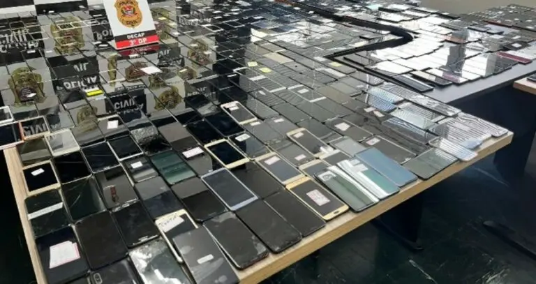 Celulares apreendidos