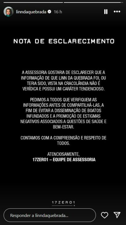 Comunicado da Assessoria