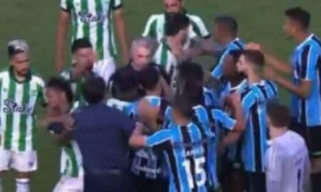 Confusão em jogo Grêmio x Juventude