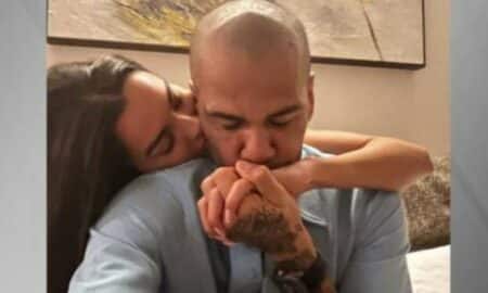 Daniel Alves e sua esposa, Joana Sanz
