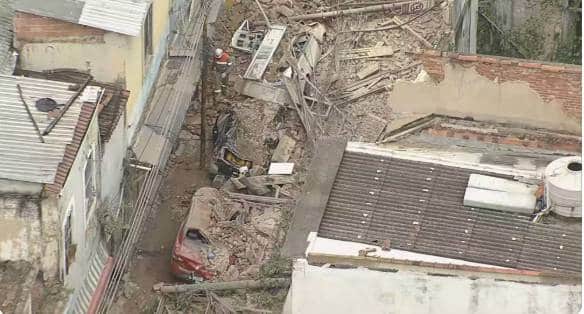Desabamento no centro do RJ 