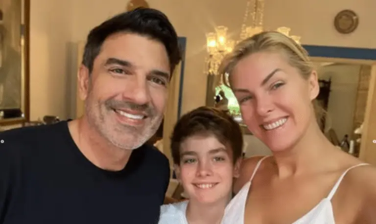 Edu Guedes, Ana Hickman e filho