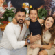 Fábio Faria e Patrícia Abravanel com filha