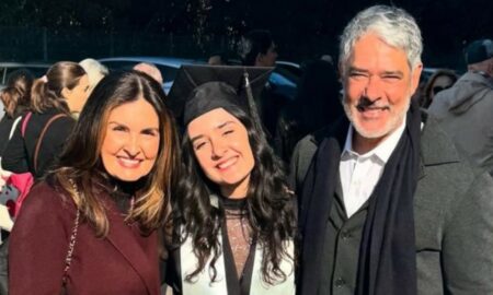 Fátima Bernardes, Laura Bonemer e William Bonner