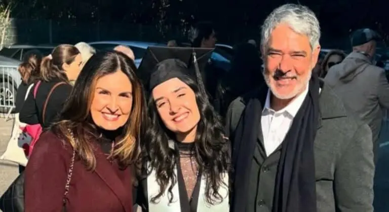 Fátima Bernardes, Laura Bonemer e William Bonner