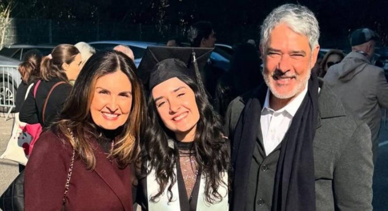 Fátima Bernardes, Laura Bonemer e William Bonner