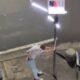 Foreign tourist causes riot and is arrested
