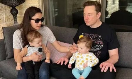 Elon Musk e Shivon Zills - Foto: ReproduçãoTwitter WalterIsaacson