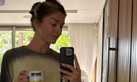 Grazi Massafera de pijama