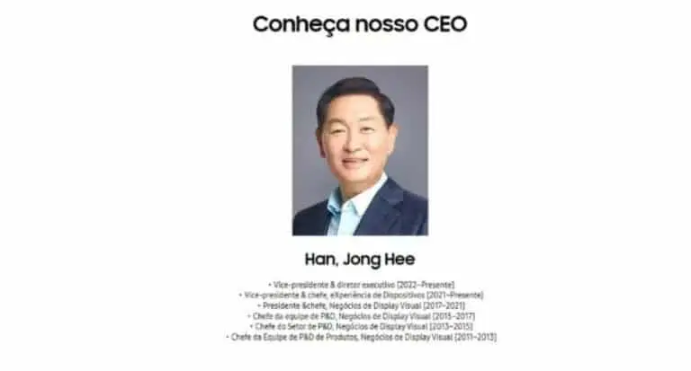 Han Jong-Hee CEO da Samsung