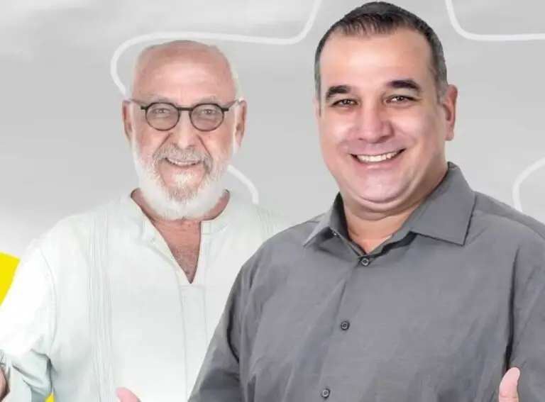 Léo Medeiros e o vice Dr. Fernando