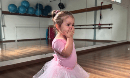 Lua em aula de ballet