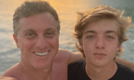 Luciano Huck com filho