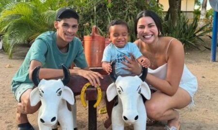Luva de Pedreiro, Távila Gomes e filho