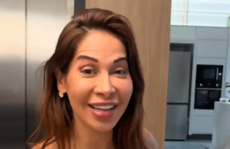 Maira Cardi mostra almoço