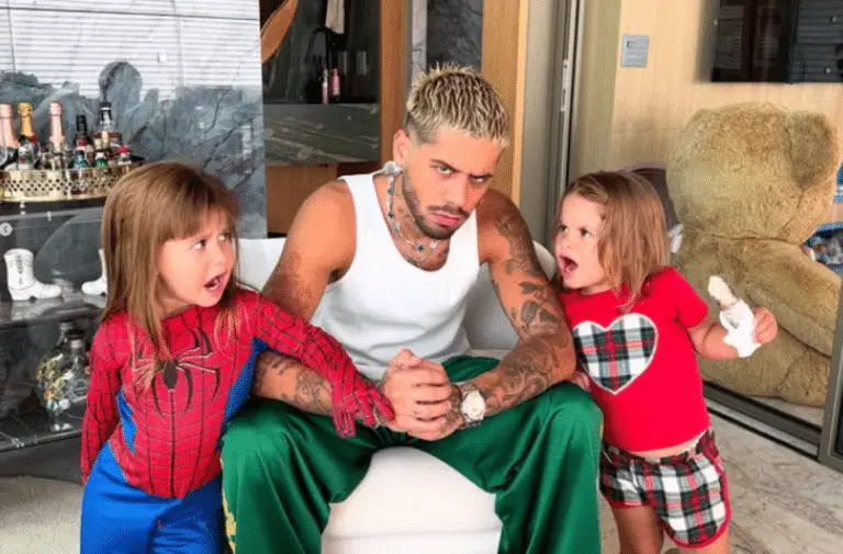 Maria Alice, Zé Felipe e Maria Flor