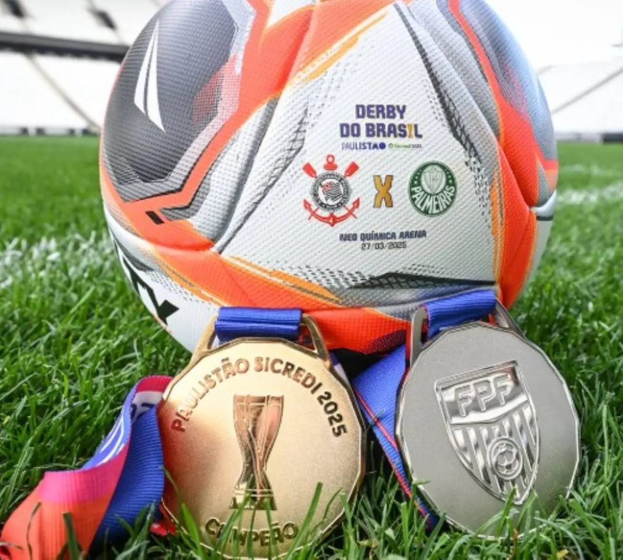 Medalhas de Campeão e Vice do Paulistão 2025
