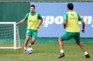 Palmeiras reinicia treinamentos na Academia com Paulinho em fase de recuperação no gramado