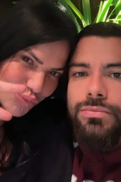 Pedro Andrade e a mãe Maria Helena Carone Gomes