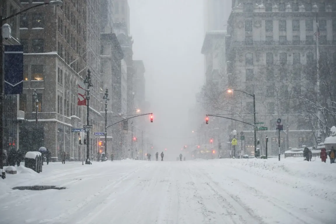 Neve, New york, Nevasca, Clima, tempo Polar