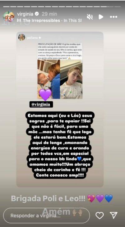 Poliana sogra de Virginia consola nora