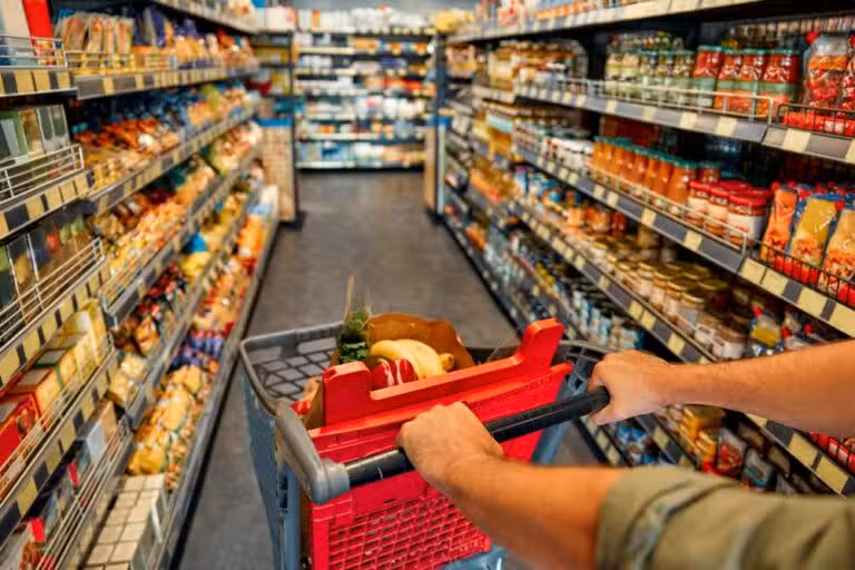 Preço dos alimentos, Supermercado
