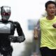 Race between man and robot