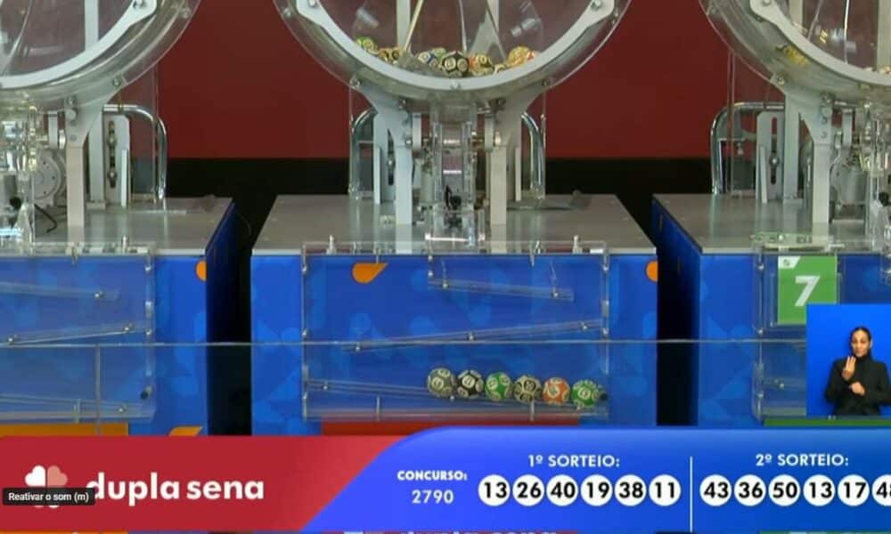 Revelados os números da Dupla Sena 2790 com R$ 9,5 milhões em jogo nesta sexta-feira