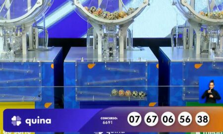 Resultado Quina 6691 com R$ 1,2 milhão nas Loterias Caixa: 07 - 67 - 06 - 56 - 38