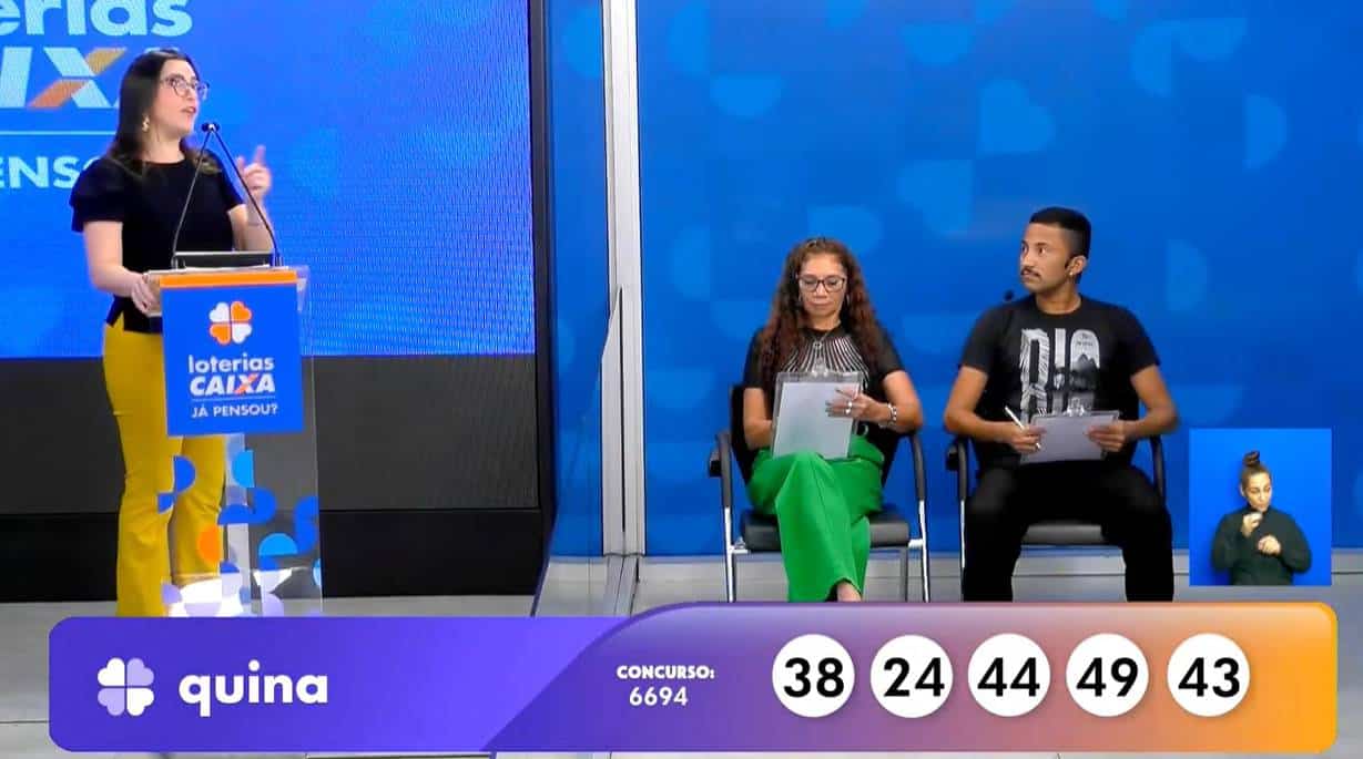 Resultado Quina 6694
