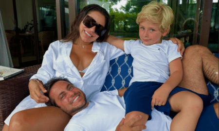 Thammy Miranda, esposa e filho