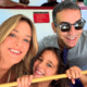 Ticiani Pinheiro, César Tralli e filha