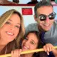 Ticiani Pinheiro, César Tralli e filha