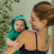 Virginia com o filho