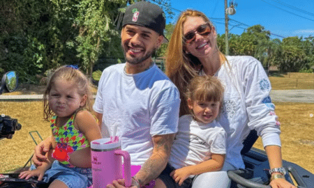 Virginia e Zé Felipe com as filhas
