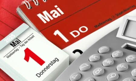 Calendário 1 de maio