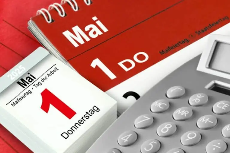 Calendário 1 de maio