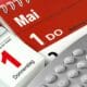 Calendário 1 de maio