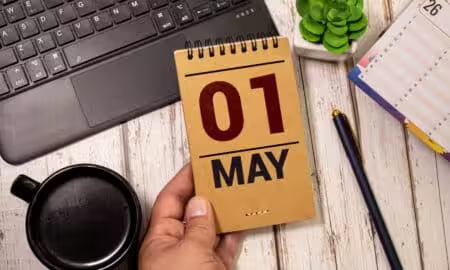 Calendário 1 de maio