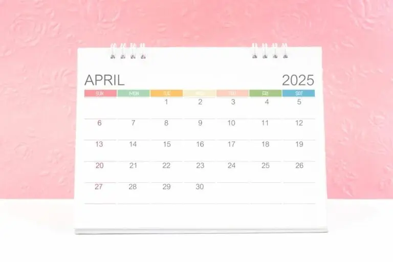 Calendario Abril 2025