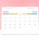 Calendario Abril 2025