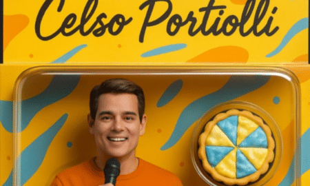 Celso Portiolli como boneco