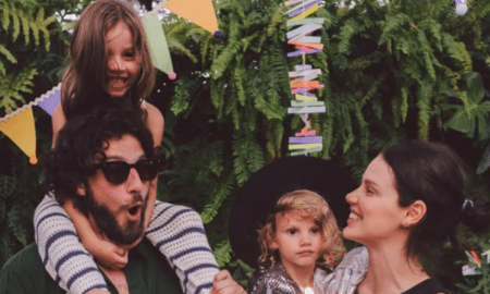 Chay e Laura com os filhos